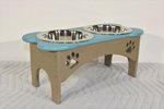 Poly Raised Dog Bowl Feeder 4 Cups