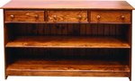 Pine Hall Bookcase Console