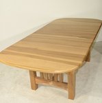 Outlet: Hickory Bellingham Mission Trestle Dining Table In-Stock
