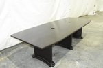 In-Stock Hard Maple Executive Office Conference Table With Onxy Stain