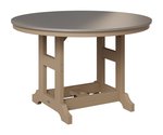 Berlin Gardens Garden Classic Poly 48" Round Outdoor Dining Table with Hammered Top