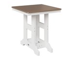 Berlin Gardens Poly Classic 28" Square Outdoor Dining Table with Hammered Top - Choose Height