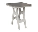 Berlin Gardens Poly Harbor 28" Square Outdoor Dining Table with Hammered Top - Choose Height