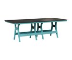 Berlin Gardens Poly Harbor 44" x 96" Outdoor Dining Table with Hammered Top - Choose Height