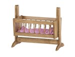 In-Stock American Made Wooden Swinging Doll Cradle