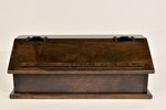In-Stock Double Recipe Box - Brown Maple Wood With Earthtone Finish