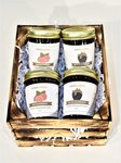 In Stock Homemade Custom Jam Gift Box - 4 Jams
