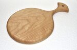 Handcrafted Maple Wood Round Cutting Board In-Stock
