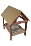 DutchCrafters Exclusive Poly Large Ground Platform Bird Feeder with Roof