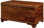 Amish Red Oak Waterfall Hope Chest