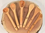 Handcrafted Classic Wooden Utensil Set - In Stock