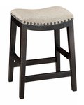 Amish Charlotte Upholstered Backless Counter and Bar Stool