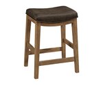 Amish Charlotte Upholstered Backless Counter and Bar Stool