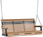 Outlet: Cedar & Black LuxCraft 4' Plain Poly Swing In-Stock