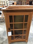 Outlet: Cherry Single Door Small Mission Bookcase In-Stock