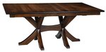Amish Linse Double Pedestal Dining Table
