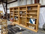 Outlet: Oak 84" Wide Executive Bookcase In-Stock