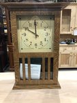 Outlet: Quarter Sawn White Oak Mission Wall Clock In-Stock