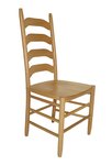 Outlet: Oak Wood Ladderback Side Chair In-Stock