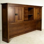 Outlet: Quarter Sawn White Oak Freemont Mission Hutch Top In-Stock