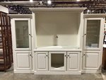 Outlet: Maple Buckingham Entertainment Center with Side Bookcases In-Stock
