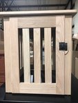 Outlet: Oak Mission Dog Crate End Table In-Stock