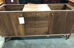 Outlet: Walnut Mid Century Modern Bathroom Vanity In-Stock