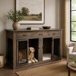 Amish Carson Decorative Dog Crate Furniture with Beds