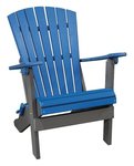 LA Patio Poly Fan Back Folding Adirondack Chair