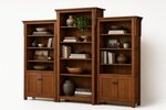 Amish Churchill Solid Wood Mission 3-Piece Bookcase Set