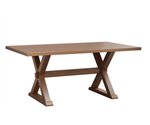Amish Rochester Farmhouse X-Base Dining Table