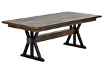 Amish Boston Reclaimed Barnwood Solid Top Dining Table