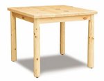 Amish Econo Line Rustic Log Square Leg Dining Table