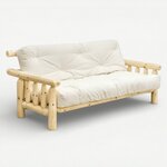 Econo Line Rustic Log Futon Bed - Choose Full or Queen Size