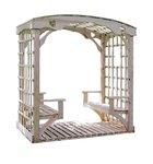 Outdoor 78" Country Arbor with Benches