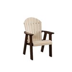 Poly Fanback Arm Outdoor Dining Chair