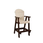 Poly Fanback Arm Outdoor Bar Chair