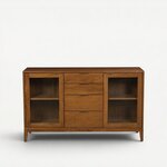 Amish Adagio Solid Wood Modern Sideboard Cabinet