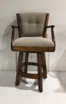Outlet: Lansfield Upholstered Stool with Swivel In-Stock (Set Of 4)