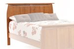 Amish Napa Valley Headboard Only with Ebony Wood Inlay