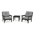 POLYWOOD® Vineyard 3-Piece Deep Seating Set