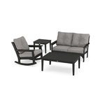 POLYWOOD® Vineyard Four Pieces Deep Seating Rocking Chair Set