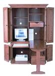 51" Deluxe Computer Armoire Desk