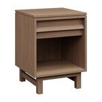 Amish Copeland One Drawer Nightstand with Open Shelf