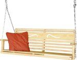 Pine 5' Scroll Swing