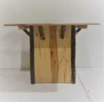 Outlet Rustic Log Kitchen Island In-Stock