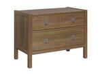 Amish Sable Modern Farmhouse 2-Drawer Nightstand