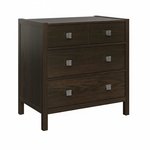 Amish Sable Modern Farmhouse 3-Drawer Chest of Drawers