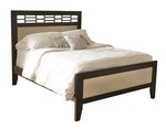 Amish Hastings Wood Frame Upholstered Bed