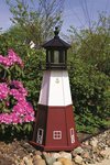 Wooden Outdoor Vermillion Lighthouse